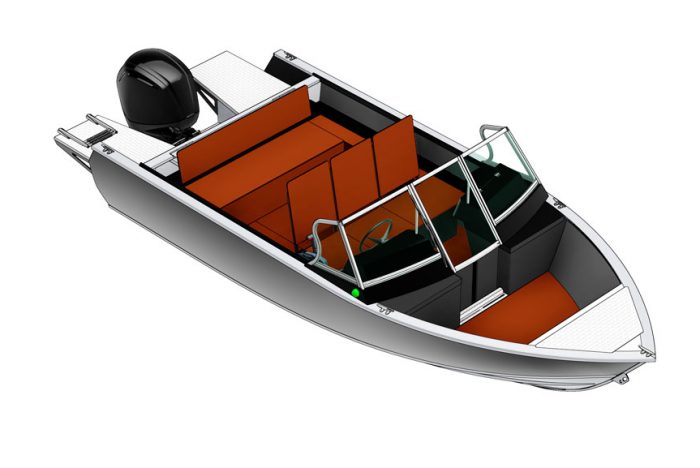 Схема лодки Realcraft 510 - стандартный носовой кокпит