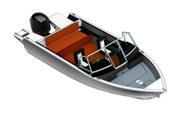 Схема лодки Realcraft 510 - увеличенный носовой кокпит с носовым подиумом