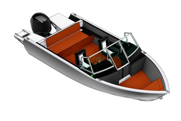 Схема лодки Realcraft 510 - увеличенный носовой кокпит