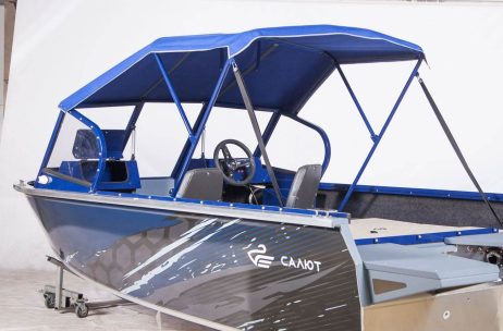 Уникальный тент Салют 480 NEO - в поднятом виде