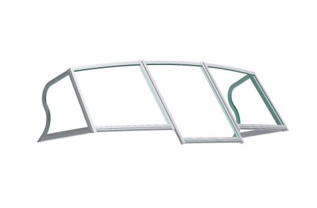 Цвет рамок ветровых стекол Realcraft 500 - Анодированный алюминий - базовый вариант
