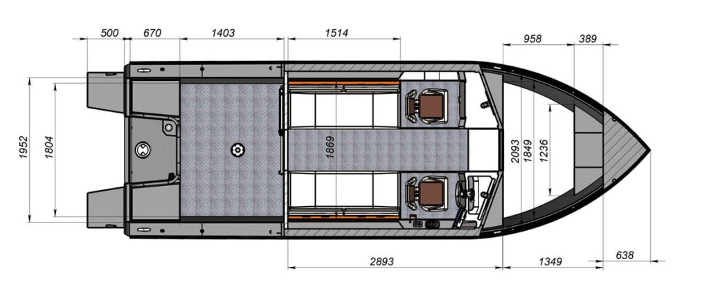 Чертеж Realcraft 700 Cabin (2)
