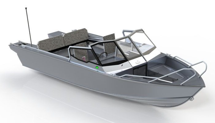 Изображение - Схема лодки Салют 585 br - вид спереди
